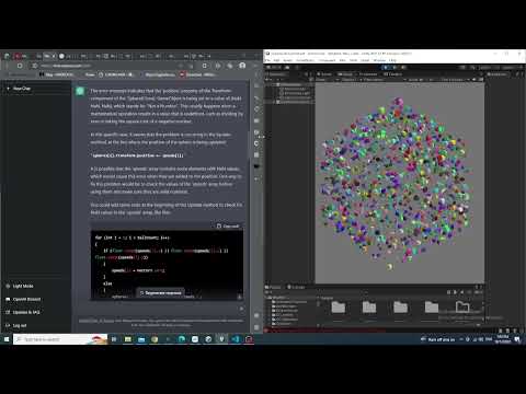 Using ChatGPT to learn Unity C# code.