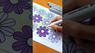 Cosy July Evening ✨️ JOYFUL PATTERNS ☺️ #adultcoloring #shorts #markers #mindfulness #coloringbook