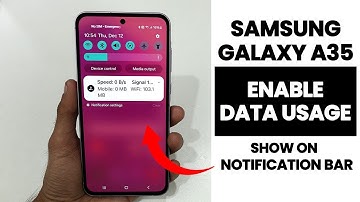 How to Enable Data Usage in Samsung A35 - Data Usage Settings