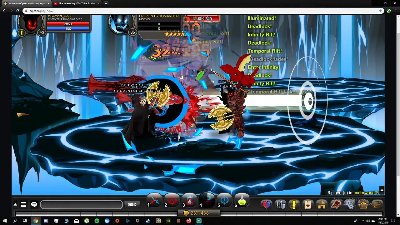 AQW farming flaming skull LIVE - YouTube