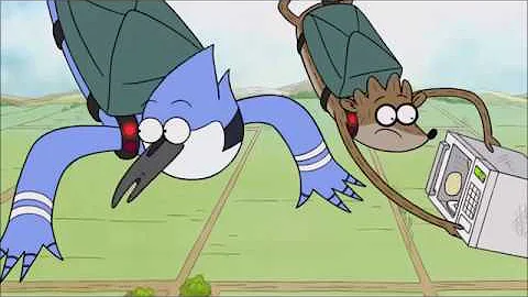 MLP EQG Feat. Mordecai and Rigby: Pizza Pouch Drop