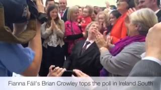 Fianna Fáil's Brian Crowley is elected in Ireland South