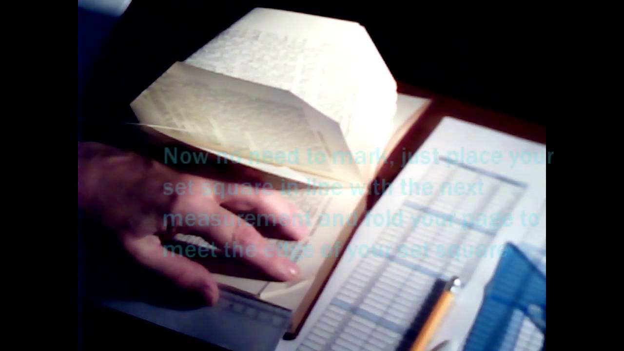 Advanced folding technique using a paper ruler - YouTube