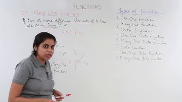 Class 12th – Many One Function | Relation and Functions | Tutorials Point