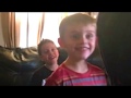 Funny little boys reaction to baby announcement