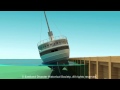 Eastland disaster animation of ship rolling into the chicago river
