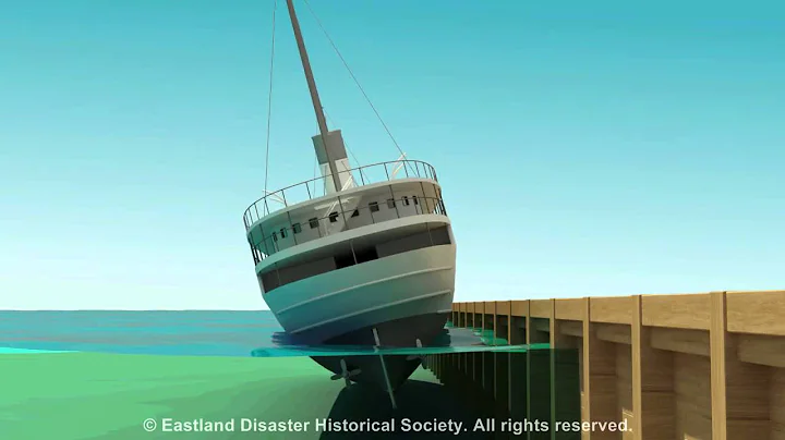 Eastland Disaster animation of ship rolling into t...