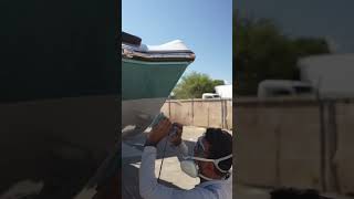 Fiberglass Repair on Mastercraft Boat