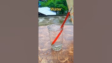 Why Pencil Appear bend in water? Refracation of light experiment at home.