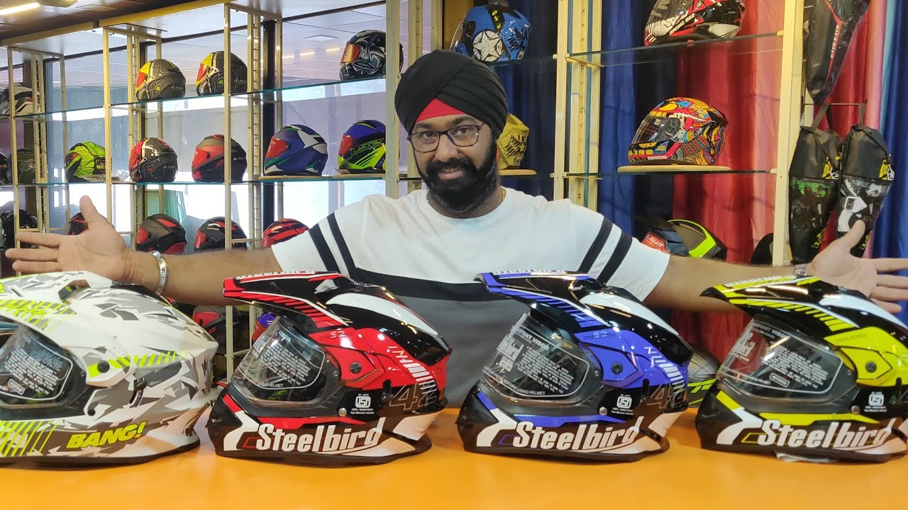 Magic Visor | Steelbird Helmets | SB-42 | Motocross | PhotoChromic Visor | Biker Gyaani | MahaAuto |