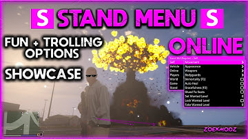 GTA ONLINE - STAND MOD FUN&TROLLING OPTIONS SHOWCASE | STAND MODMENU - UNDETECTED / PAID [PC/GTA]