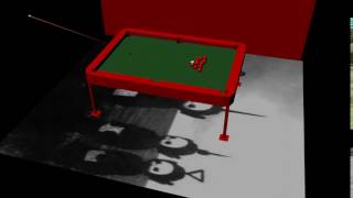 Billiard Scene using Maya