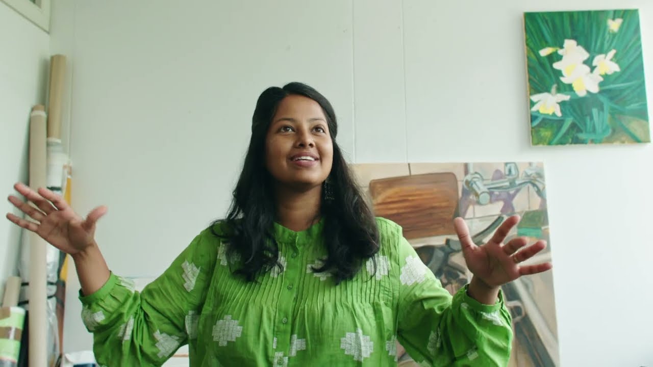 Even binnenkijken bij het atelier van Anika Mariam Ahmed
