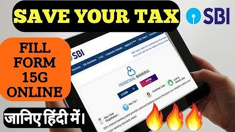 HOW TO FILL 15G & 15H FORM ONLINE|(हिंदी में) SUBMIT FORM 15G & 15H THROUGH ONLINE BANKING IN HINDI