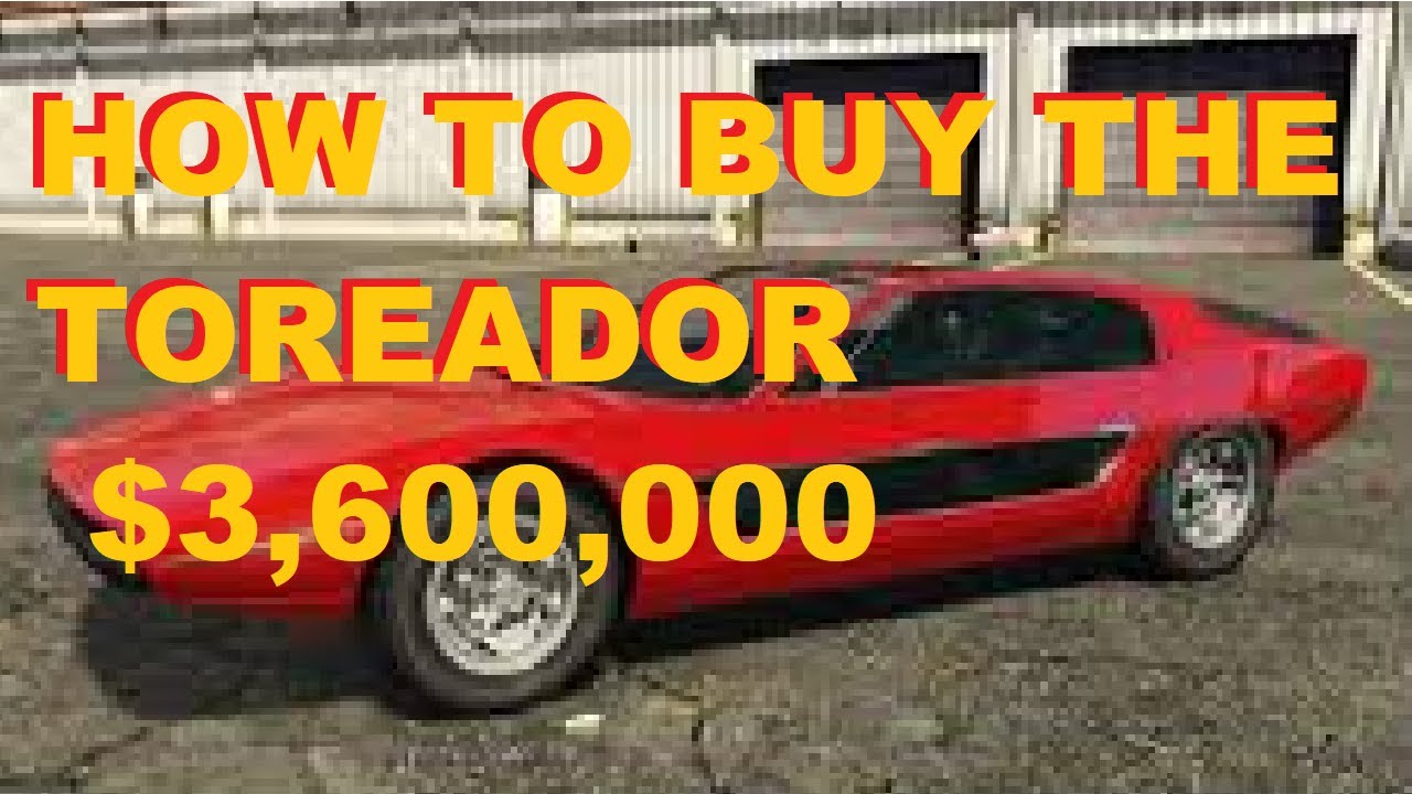 How To Buy The Toreador In GTA 5 Online YouTube 