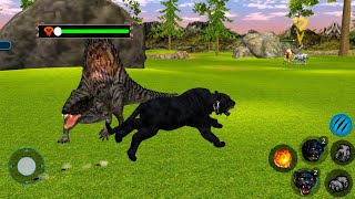 Black Panther vs Dinosaur Attack 🐆🔥 Wild Animal Simulator Gameplay #simulator #tiger #animals  screenshot 5