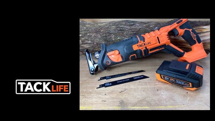 TACKLIFE 20V 2A Max Reciprocating Saw with Lithium Battery