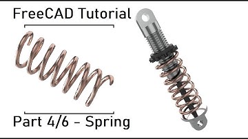 FreeCAD Tutorial Part 4/6 | Creation of Spring for Shock Absorber Using PartDesign Workbench