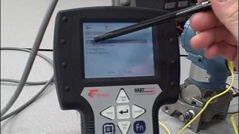 Emerson model 375 HART communicator menus