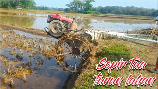 Supir traktor sawah | Dedet sawah | Turun lahan | Sopir senior | Bajak sawah Ngeluku/Singkal part 1