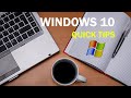 Windows Quick Tips & Tricks