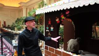 Life-sized gingerbread house at River City Casino