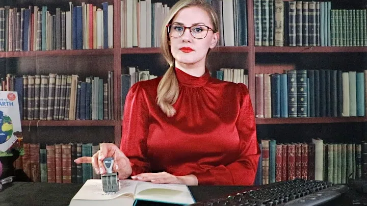 Permanent Link to Library ASMR / Typing / Page Flipping / Stamping / Plastic Crinkles / Hand Movements