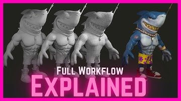 3D Modeling Character Tutorial in Zbrush, 3DS Max & Substance Painter