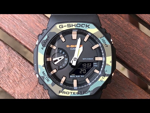 Cool YouTube GA-2100SU-1AER | CasiOak Camouflage G-Shock A -