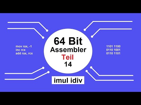 014 Tutorial 64 Bit Assembler deutsch imul idiv