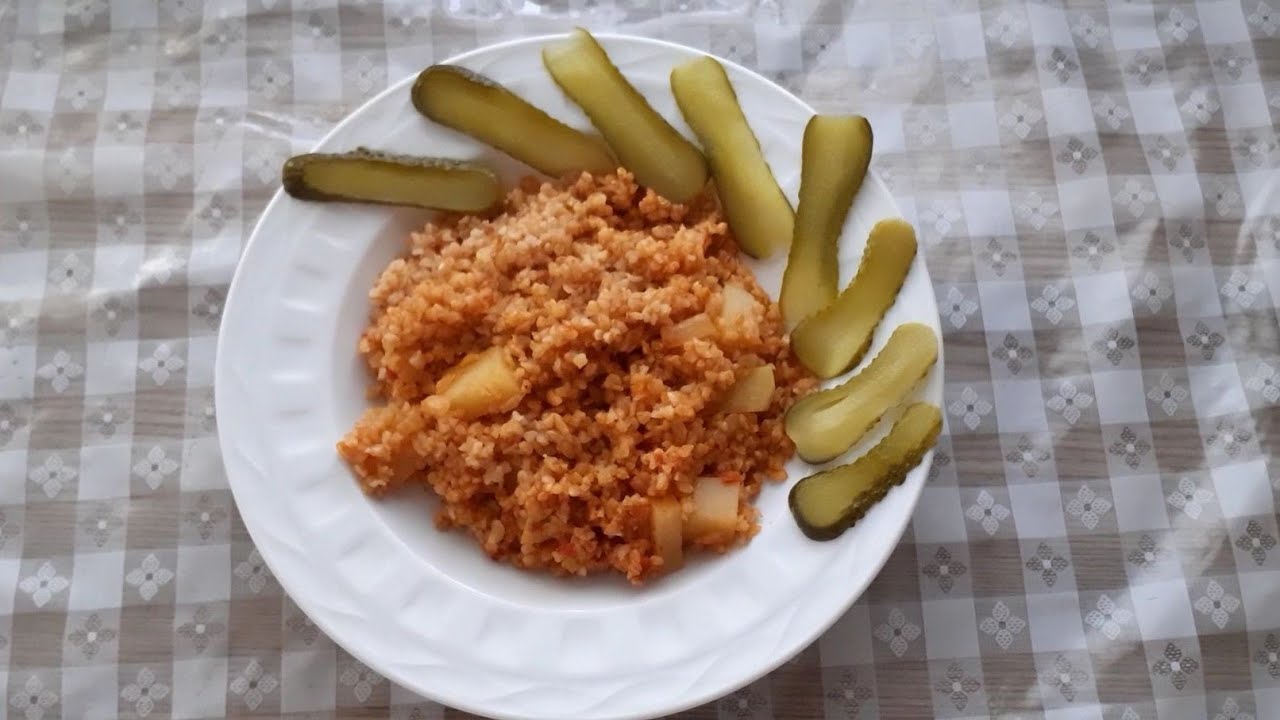 PATATESLİ BULGUR PİLAVI NASIL YAPILIR – BULGUR PİLAVI – Pratik yemek tarifleri