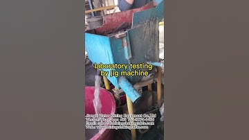 Jig Machine Gravity Separation Experiment (Mineral Processing) #gravity #experiment #shorts