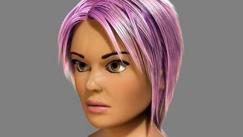 3DS MAX Hair and Fur Dynamic Test mental Ray part 1/?