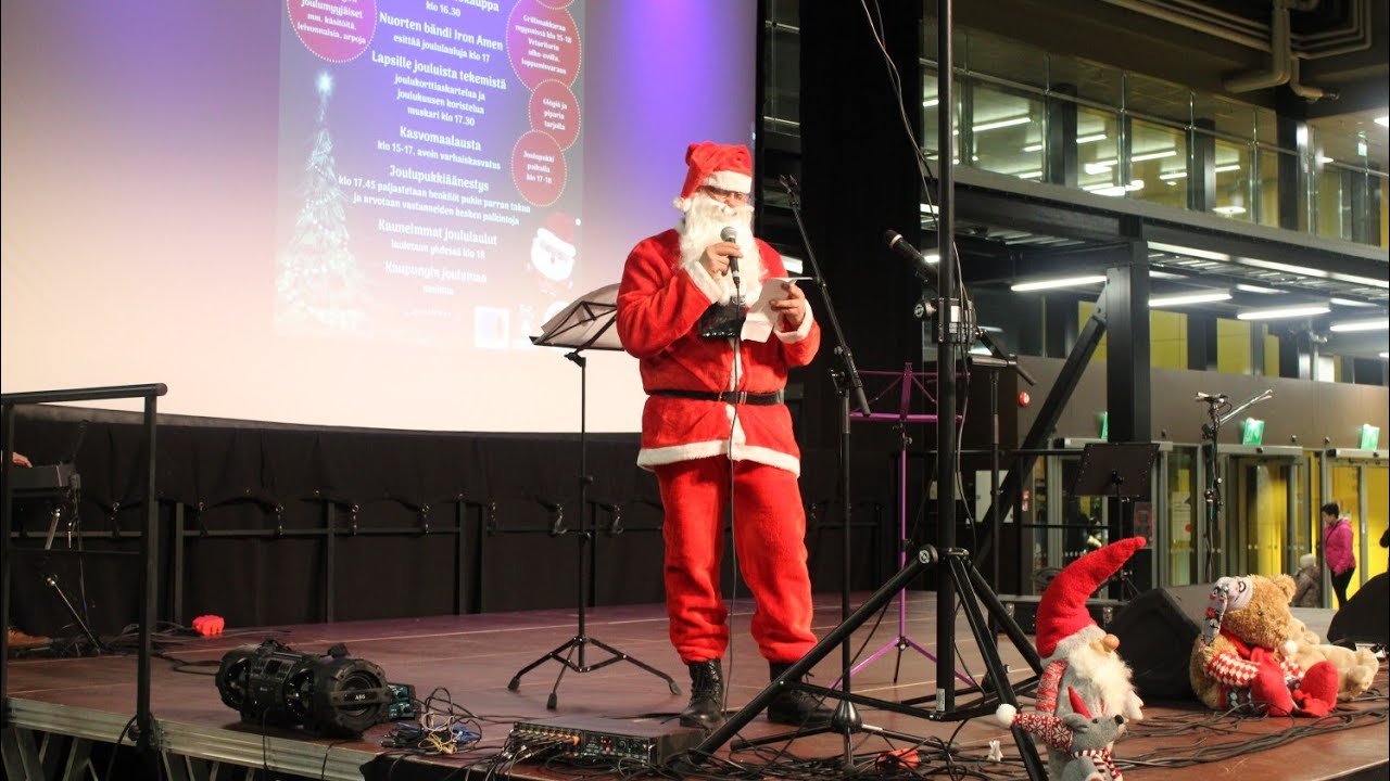 Joulukalenterin avajaiset Veturitorilla Pieksämäellä to 1.12