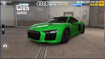 CSR2 stage 5 Audi R8 V10 Plus Coupe Dyno beating setup and tune for live