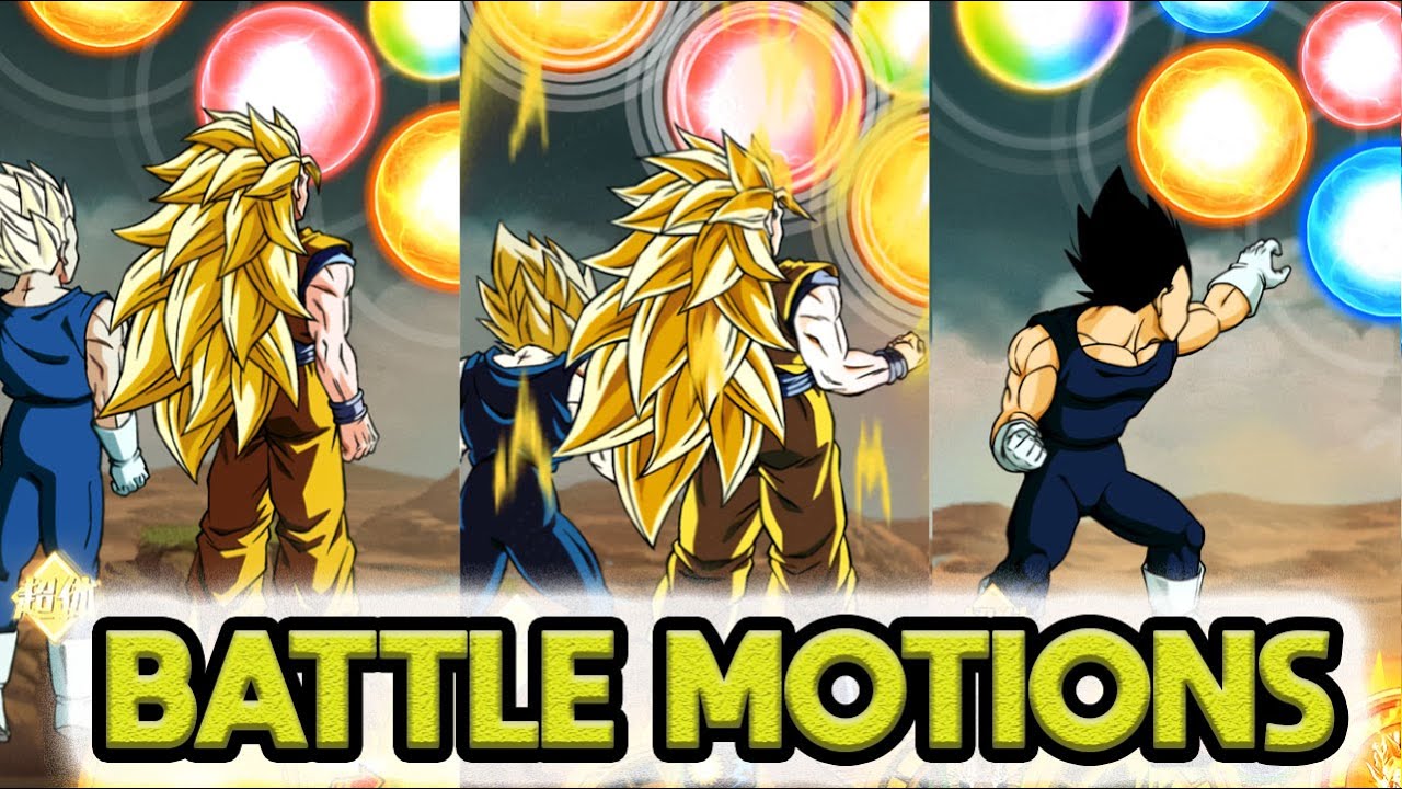 NEW SSJ3 GOKU & SSJ2 VEGETA + VEGETA BATTLE MOTIONS!!!!!! Dragon Ball Z Dokkan Battle