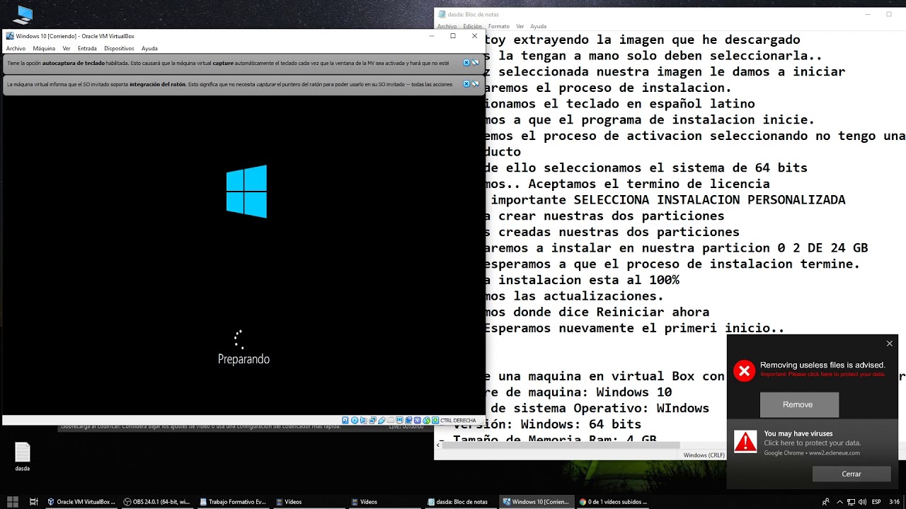 Instalacion Windows 10 Virtual Box Parte2 Ignacio Lara YouTube