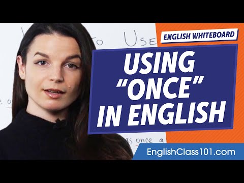 How to Use "Once" | Learn English Grammar for Beginners