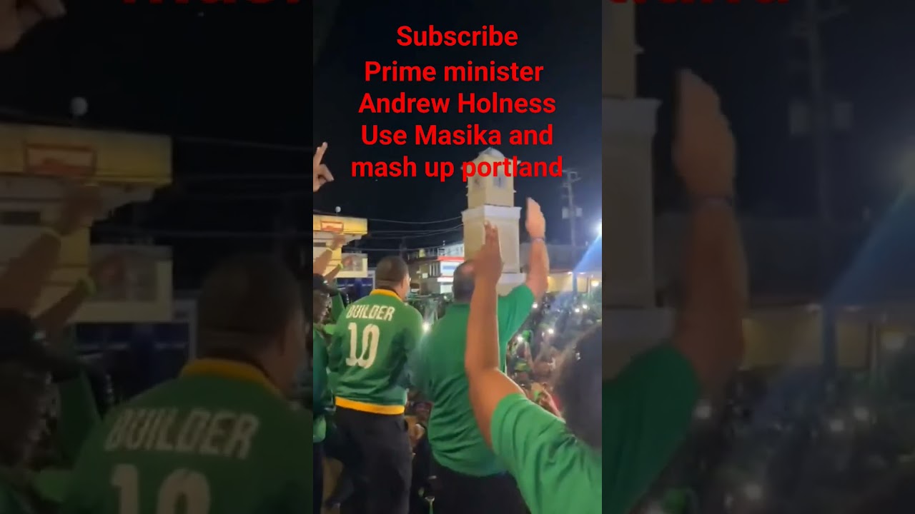 prime minister Andrew Holness flatten the place with masika song 