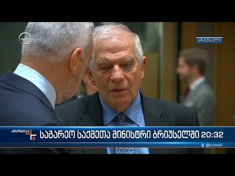 საქართველოს საგარეო საქმეთა მინისტრი ამ წუთებში ევროკავშირის უმაღლეს წარმომადგენელს ხვდება