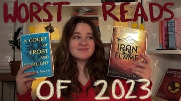 The Worst Books I Read in 2023