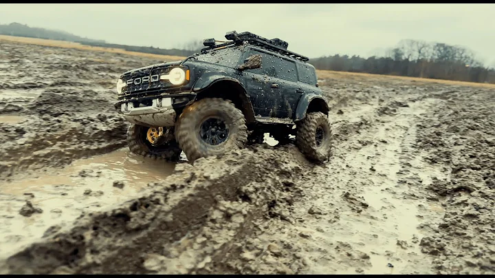 $3000 RC Car Goes Offroad Mudding - Upgraded Traxxas TRX4 2021 Ford Bronco Raptor RC Crawler.
