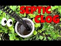 HOW TO CLEAR A HOME MAIN LINE DRAIN STOPPAGE ON A SEPTIC SYSTEM