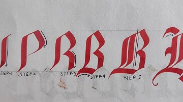 "B" gothic calligraphy strokes/ gothic tutorial video for beginners/ improve your hand writing