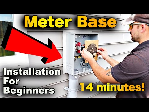 Meter Base Installation In 14 Minutes! FAST And EASY!