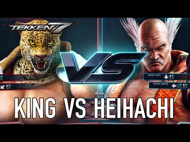 Tekken 7 - PS4/XB1/PC - King VS Heihachi (Character Gameplay) class=