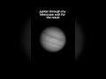 Jupiters Live View And Stacked Image 🔭 #astrophotography #space #photography #jupiter