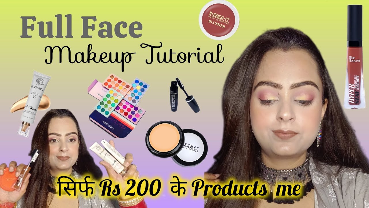 Makeup Tutorial | Using Products under Rs 200 😍😱 | Affordable Makeup Finds
