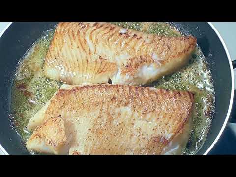 Wideo: Smażony Halibut Z Sosem