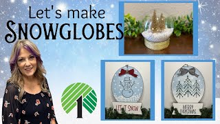 Dollar Tree Snow globes/Christmas Snow Globes